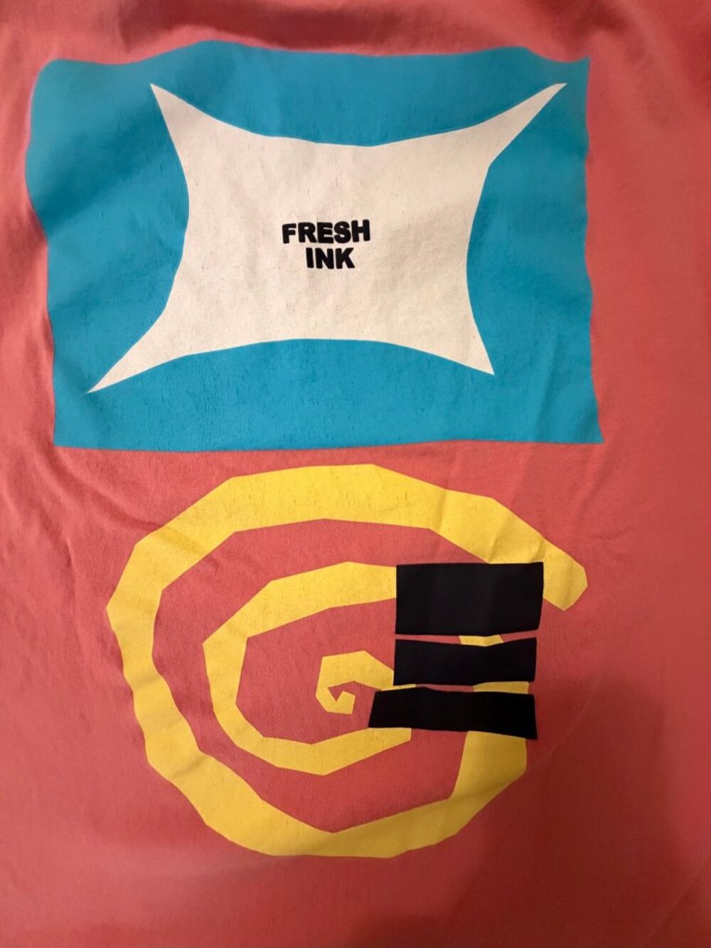 Zara Dylan's T-Shirt Club Fresh Ink Graphic Tee Coral